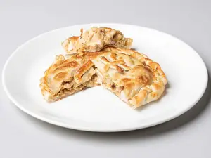 Tarta de pollo al champignon
