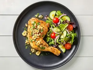 1/4 pollo grillé al ajillo