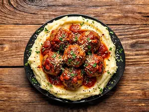 Albóndigas con puré