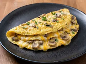 Omelette de champignones