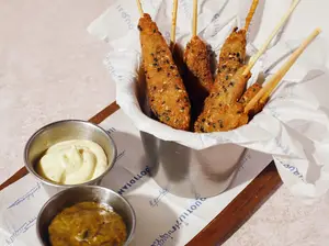 Langostinos apanados