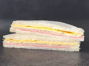 Jamón y queso pan blanco