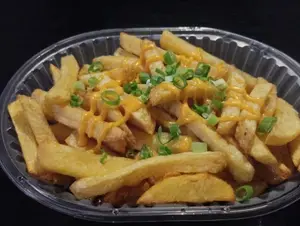 Porción papas fritas cheddar