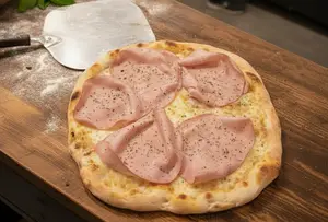 Pizza mortadella grande