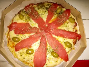 Jamón y morrón