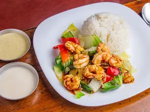 Langostinos c/ salsa de ostión