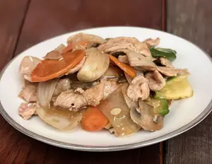 Pollo con salsa picante