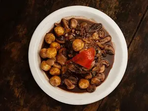 Escalopes de lomo a la marsala