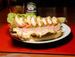 Sándwich de milanesa completo