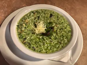 Risotto Espinaca Y Hongos