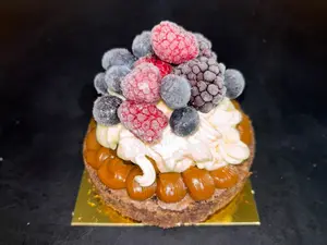 Mini brownie frutos rojos