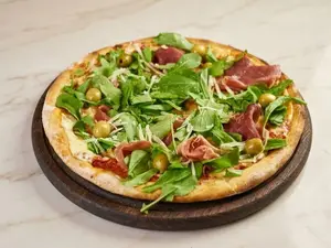 Jamón crudo y rúcula