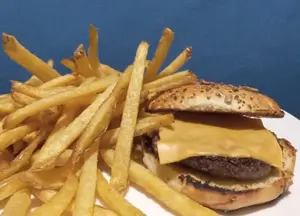 Hamburguesa 0 Simple Con Papas