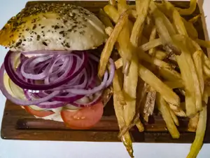 Hamburguesa 2 Simple Con Papas