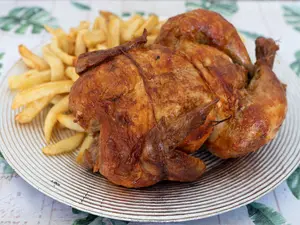 Pollo Grande Con Guarnición
