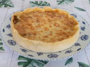 Tarta individual de cebolla