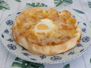 Tarta individual de jamón y mu
