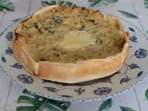 Tarta individual de pollo