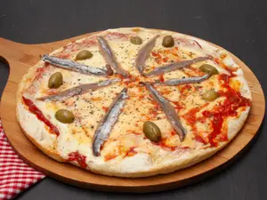 Anchoas con muzzarella