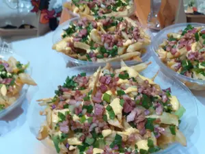 Papas fritas con Queso cheddar