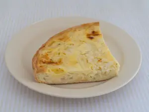 1/4 tarta queso y cebolla