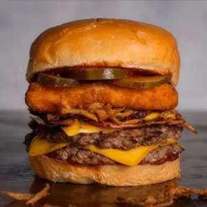 Hamburguesa las lomas + papas