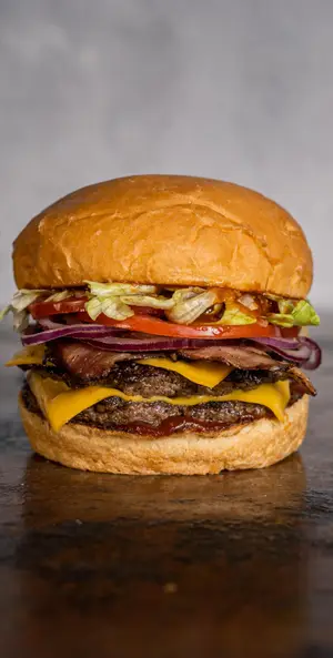 Hamburguesa ruka + papas