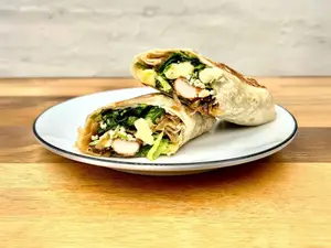 Wrap blue + papas fritas