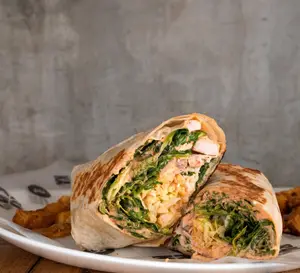 Wrap de la huerta + fritas