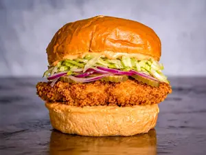 Hamburguesa crispy yoda