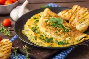 Suprema grillada + omelette
