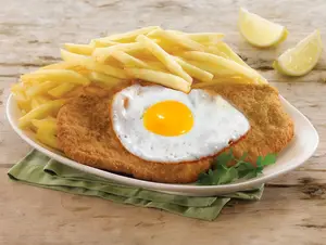 Milanesa de ternera a caballo
