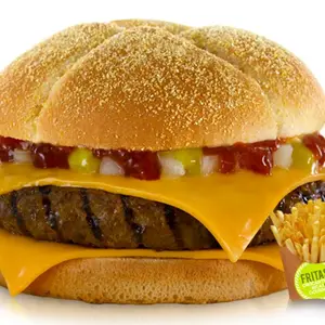 Burguer Cuarto con papas