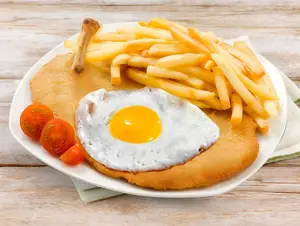 Milanesa de suprema a caballo