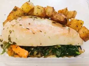 Pechuga rellena con verdura