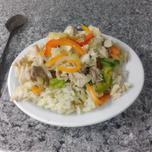 Wok de pollo