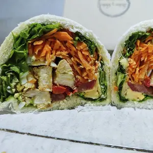 Wrap de pollo con papas