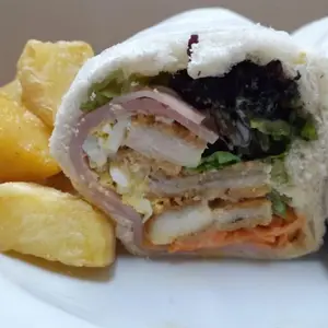 Wrap Sabor y Arte con papas