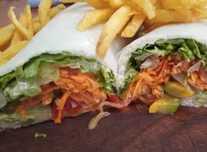 Wrap Veggie con papas