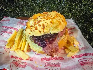 Hamburguesa caramel doble