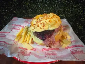 Hamburguesa caramel simple
