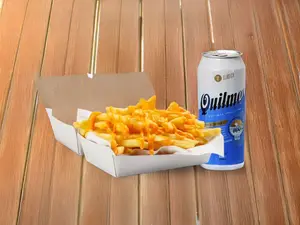 Papas fritas con cerveza