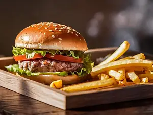 Burger chicken crispy.