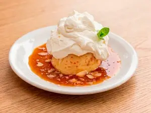Flan con crema