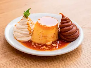 Flan mixto
