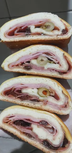 Porción De Pan De Jamón