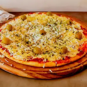 Pizza con huevo