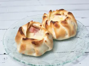 Canastita de jamón y queso