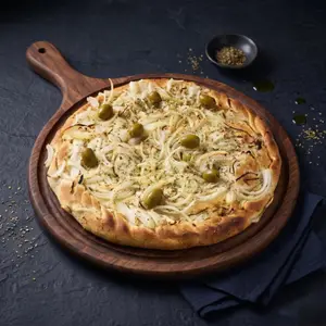 Pizza fugazzeta rellena gourmet