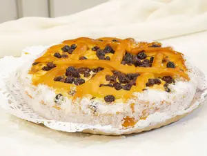 Ricota con pasas de uva